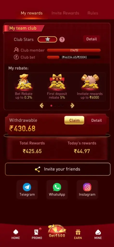 MM9 game sign up bonus Rs 200 with daily rewards and earning opportunities